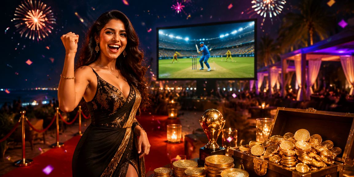 VIP members enjoying cricket betting at Goa beach